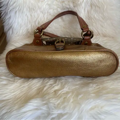 Love moschino Moschino Cheap and Chic Gold Leather Shoulder Bag