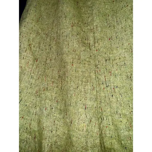 Vintage Idea Wool Blend Tweed Green Skirt Women 4 Warm Preppy Librarian Academia