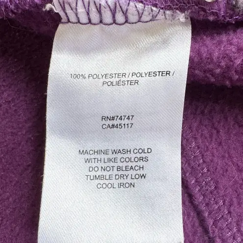 Bass Pro Shops Bass Pro Purple Full-Zip Womens Fleece Jacket Size M Outdoor Cozy Vintage Comfy