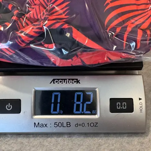 Boden One Piece Swimsuit Ruched Tropical Palm Leaf Print Purple Red US 8