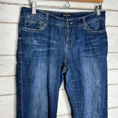 Dear John  Jeans Lightly Distressed Denim Straight Leg Size 28