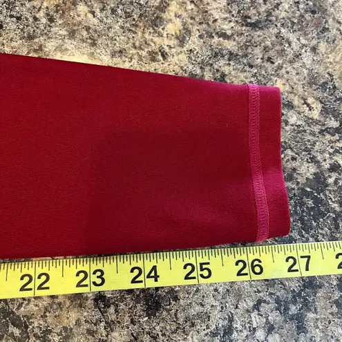 Tesla Red High Waisted Leggings Athletic Workout Pants Women's XS