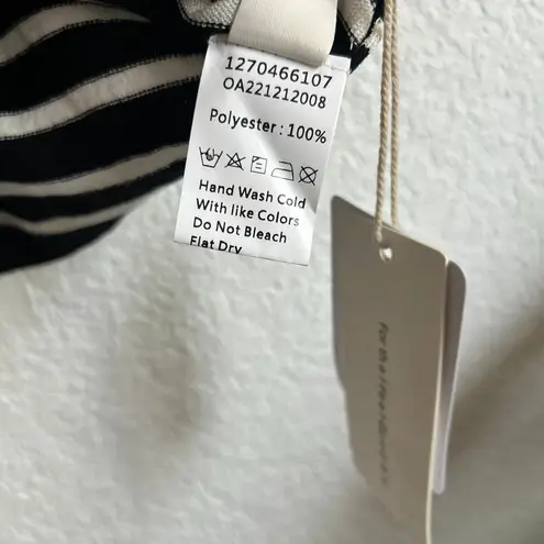 Commense Striped Crop Tank Top XS NWT