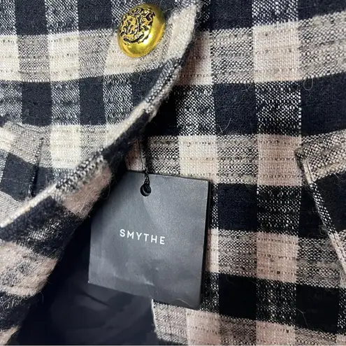 Smythe Lounge Blazer in Black & Stone Check NEW Size 6
