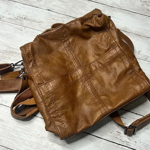 Vaschy Sac Faux Leather Large Backpack Purse