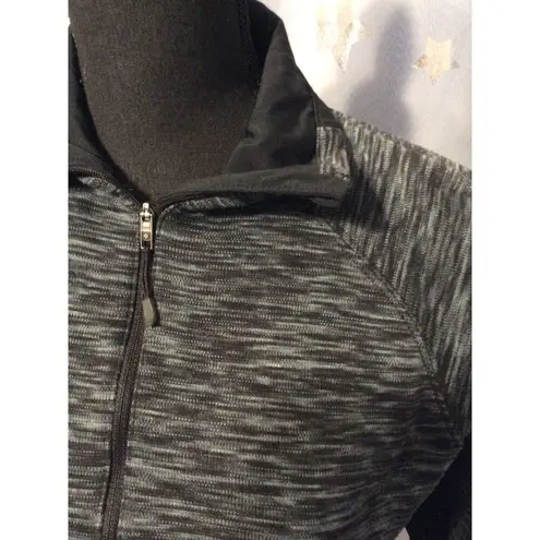 Columbia Partial Zip Womens Medium M Black Zip Up Sweater