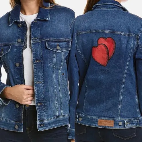 Zadig & Voltaire “Kase Heart” Denim Jacket Medium Blue Size M NWOT