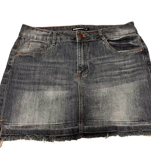 Dollhouse Women Short Skirt Color Wash Denim Size 11 Sku 1027