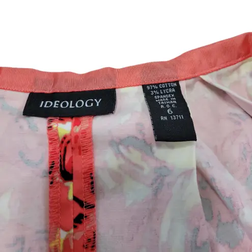 Ideology Skirt Size 6 W27" Waist Women's A-Line Skirt Pleated Skirt Floral Print Colorful