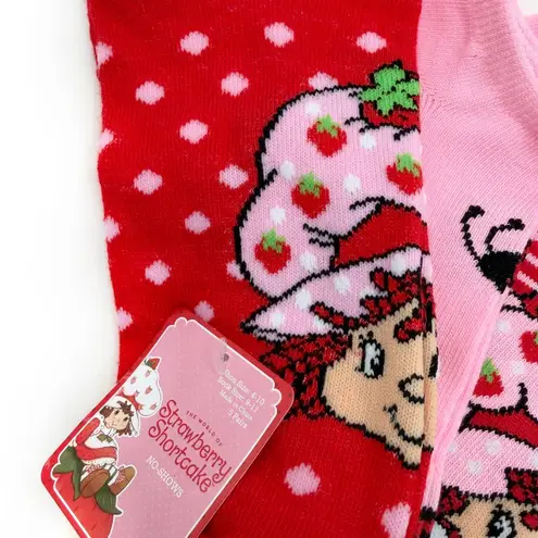 Strawberry Shortcake Womens No Show Socks Pink Red Fun Cute Gift 5 Pairs
