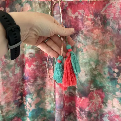 Soft Surroundings Embroidered Beaded Primavera Boho Topper Kimono Cardigan XL