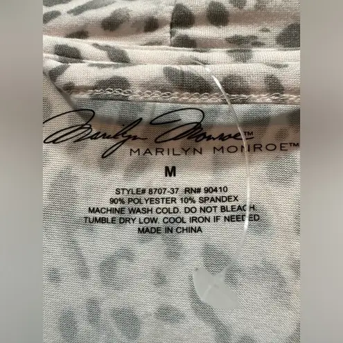 Marilyn Monroe Intimates Size Medium Women’s Robe Belted Lt Pink/gray Soft NWT