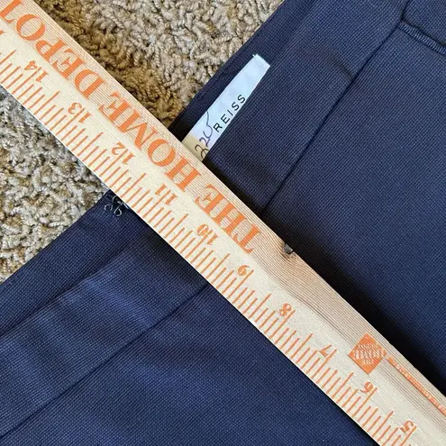 Reiss Tessa Navy Jodhpur Style Panel Ankle Zip Thick Leggings Trousers 6