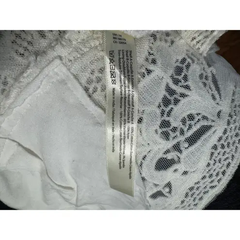 Free People One Ivory Lace Bralette – Adjustable Straps, Smocked Back Size Small