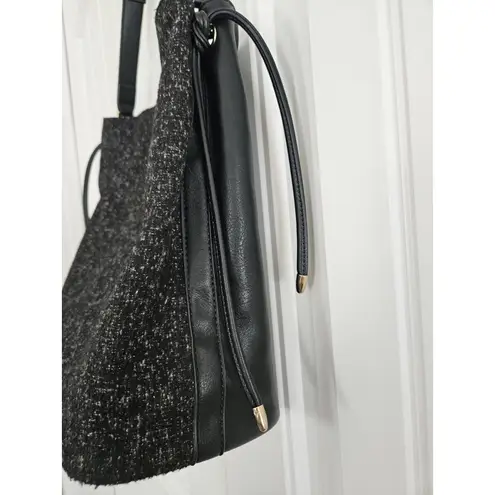 Coco + Carmen Tweed Black And Gold Shoulder Bag Used Once Or Twice