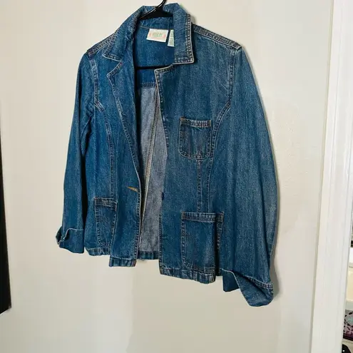 Bill Blass Vintage  100% Cotton Jeanswear Medium Wash Denim Jacket size Small