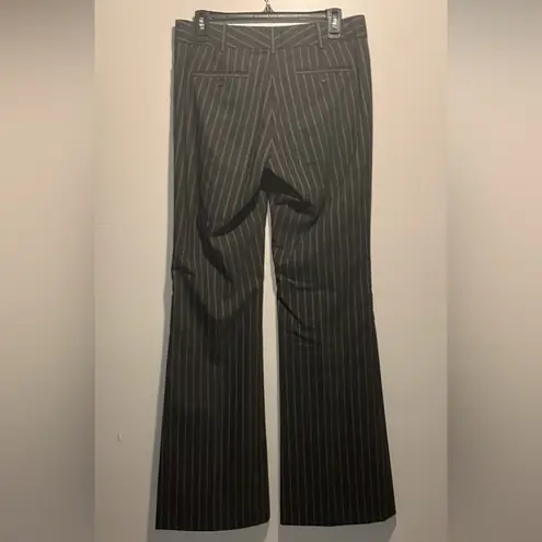Club Monaco - Wool Blend Flare Grey Stripe Pattern Dress Pants Slacks- Size 6