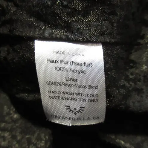 NWT SpiritHoods Unisex Yellow Cheetah Calf Length Faux Fur Coat S $249