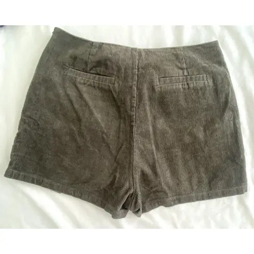 Lulu's Road to Love Olive Green Corduroy Button