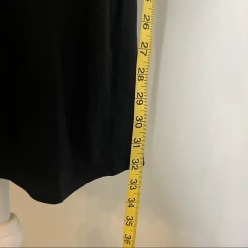 Olivia Rae NWT Solid Black Short Sleeve Scoopneck Swing Dress Mini Layering New