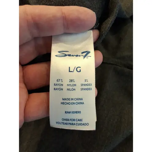 Seven 7 Dark Gray Pull on Ponte Comfy and Smooth Leggings Size L