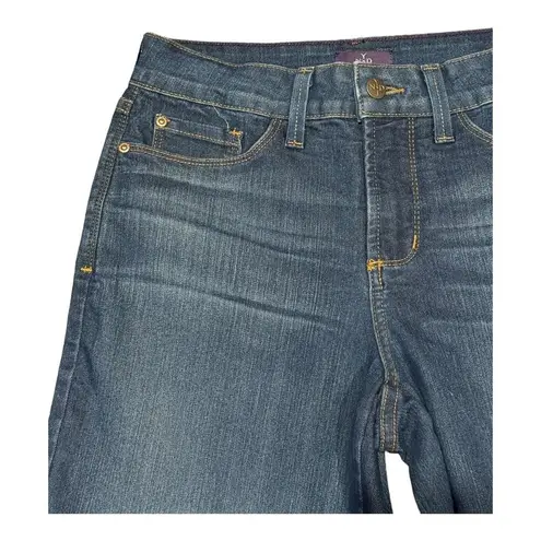 NYDJ lift tuck crop wide leg blue jeans with 1.5" hem size 2-4 28" waist