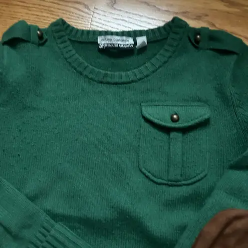 autumn cashmere Green Sweater with Patches