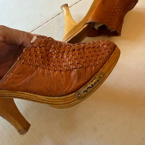 Nina Vintage Leather Mules