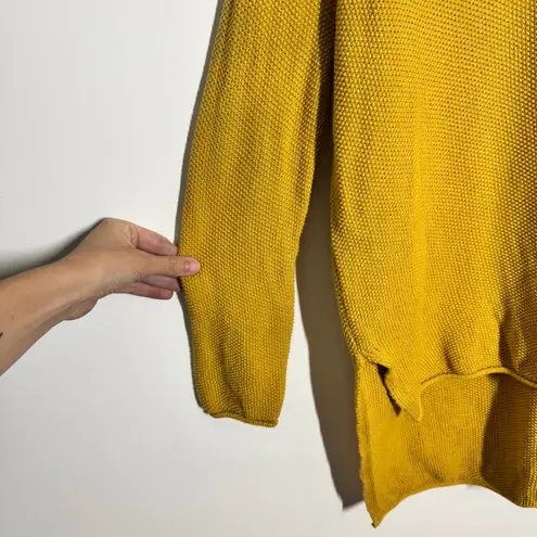 Known Supply Sweater Women S Mustard Yellow Organic Cotton Knit Fall Modest Prep