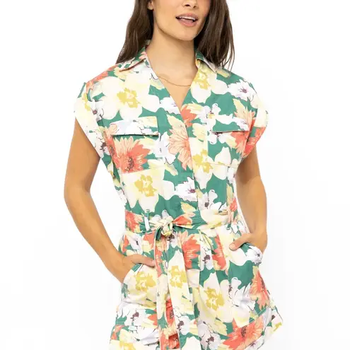 Roots Romper Sea Foam Floral