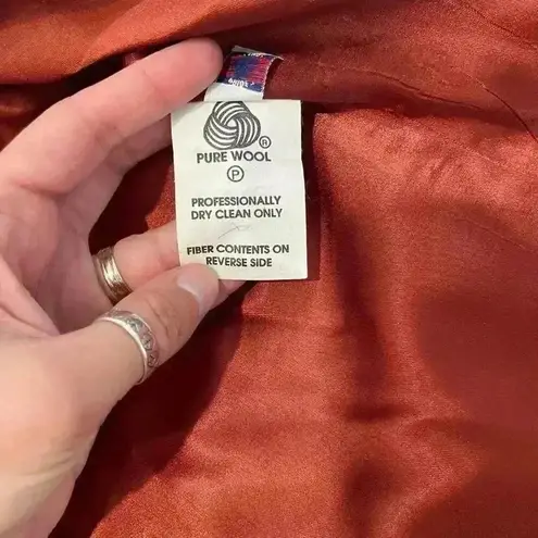 Vintage Authentic Mackintosh Vestcoat Wool Tan ButtonFront Womens 8P Zipper Vest