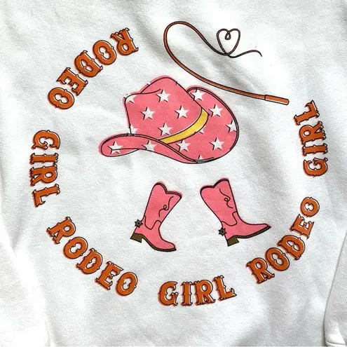 Kittenish Nashville Cowgirl Fleece Sweatshirt Size Large