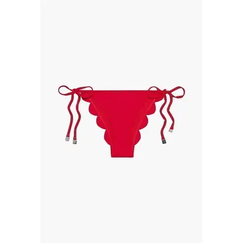 Seafolly New. red petal edge bikini set. USA 10. Retails $179