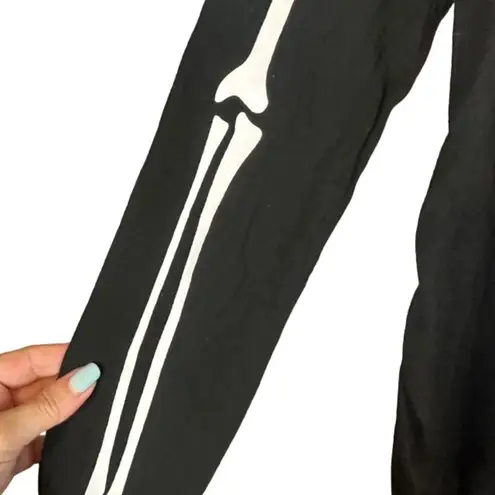 For G & PL Black Maternity Baby Skeleton & Witch Halloween Blouse Women Sz S