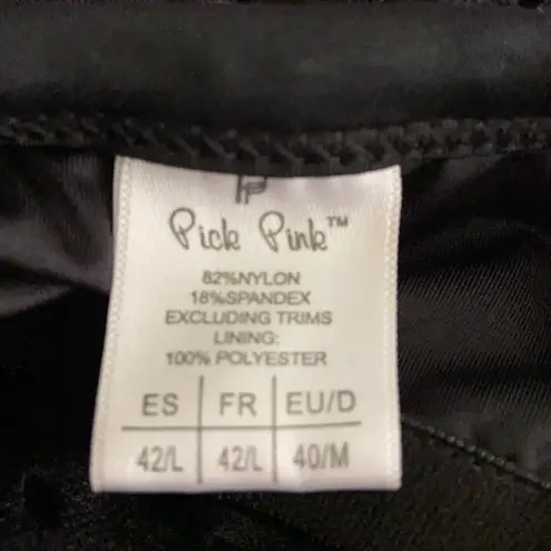 SURENOW Womens Black Mesh 1 Pc SwimSuit Size Medium NWT