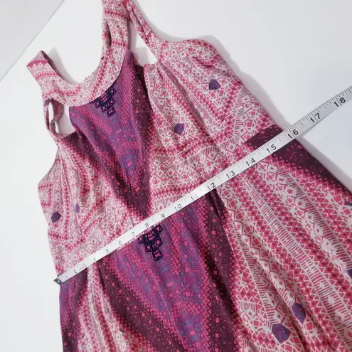 Free People  Bohemian Maxi Dress Lace Up Racer Open Back Sleeveless - Image 8