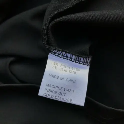 Tracy Negoshian Tracy Negoshian Womens Top Size XXS Solid Black Stretchy Piper Bell Sleeve NEW