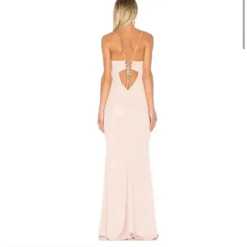 Katie May NEW- NWOT Luna Gown Dress 6 Dusty Rose Maxi Backless Formal