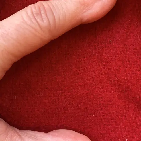 Red Vintage Long Wool Coat Womens 8P Prelude Excellent Condition