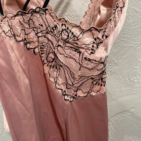 NWT Auden Silky Babydoll Pink Nightie With Thong Size S