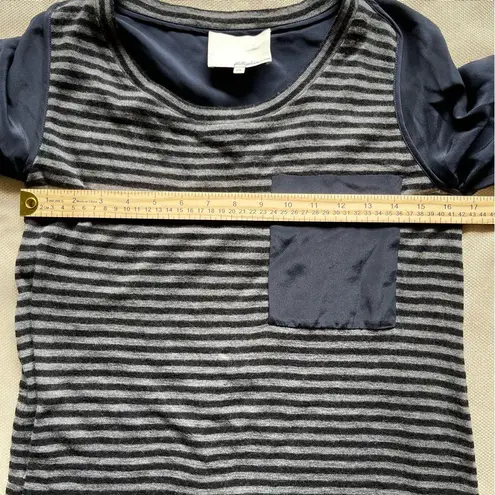 3.1 Phillip Lim Wool Silk Blend Striped Tunic Dress XS Grey Navy Layering Fall