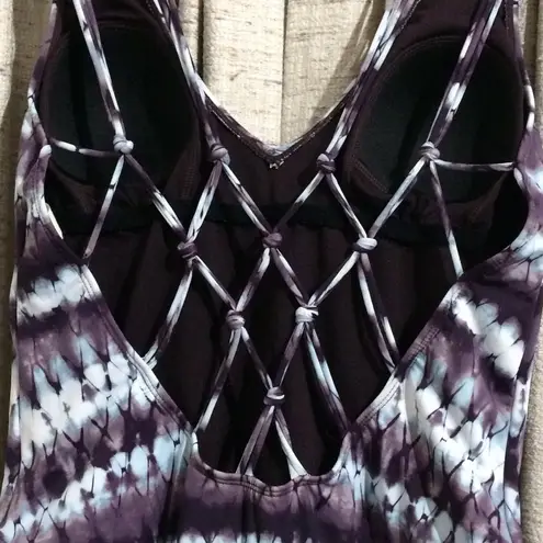 Hobie Tie-Dye Macrame Swimsuit