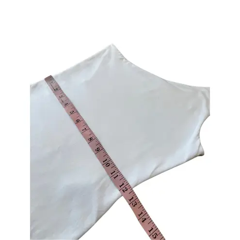 Abercrombie & Fitch  Soft Collection White One Shoulder Bodysuit Size M - Image 7