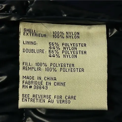 via spiga Asymmetrical Belted Puffer Coat Women's Medium Blue Winter Outerwear