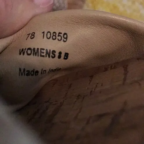 Johnston & Murphy Faux Snakeskin Knotted Sandals 8