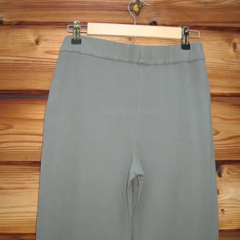 Green Soft Touch Wide Leg Pants Green Size M