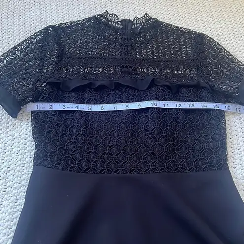 ZARA  Black Embroidery Mini Dress