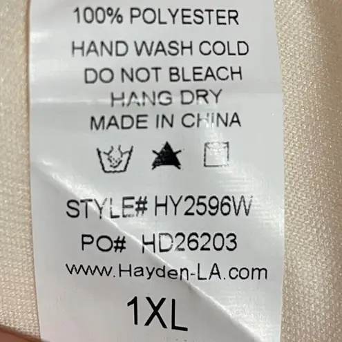 Hayden  Los Angeles Floral Ruffled Hi-Low Sleeveless Dress Women's Sz 1XL