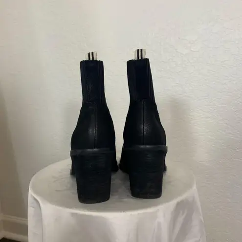 DR SCHOLLS ORIGINAL COLLECTION Black Be Free Almond Wedge Booties Boots 10