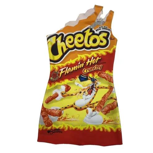 Spirit Officially Licensed Flamin' Hot Cheetos Halloween Dress Costume Size Small